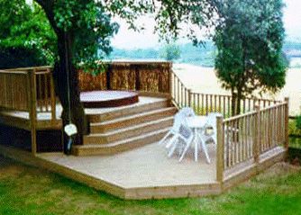 PermaSoil provides a firm base for decking.